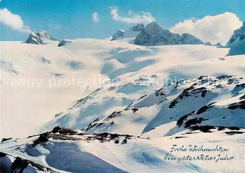 AK / Ansichtskarte  Gletscher Hallstaettergletscher Dirndln Hohem Niederem Dachstein 