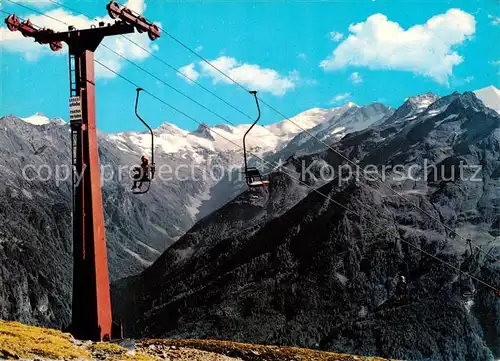 AK / Ansichtskarte  Sessellift_Chairlift_Telesiege Neukirchen am Gross-Venediger 