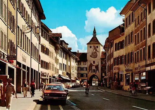 AK / Ansichtskarte  Liestal_BL Rathausstrasse mit Obertor 