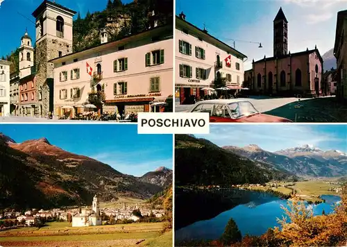 AK / Ansichtskarte  Poschiavo_GR Piazza Comunale Santa Maria Lago di le Prese 