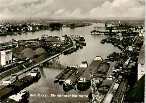 AK / Ansichtskarte  Basel_BS Kleinhueninger Rheinhafen Basel_BS