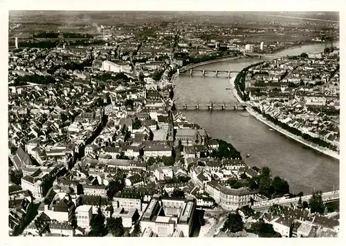AK / Ansichtskarte  Basel_BS mit den vier Rheinbruecken Basel_BS