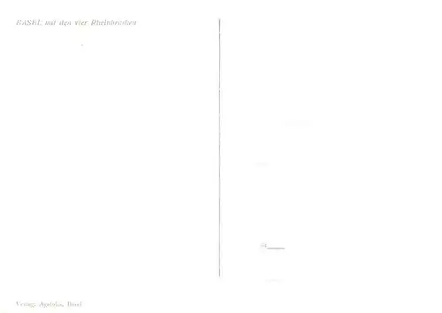 AK / Ansichtskarte  Basel_BS mit den vier Rheinbruecken Basel_BS