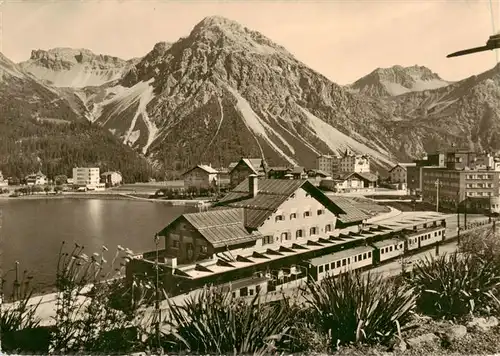 AK / Ansichtskarte  Arosa_GR Bahnhof Panorama Arosa_GR