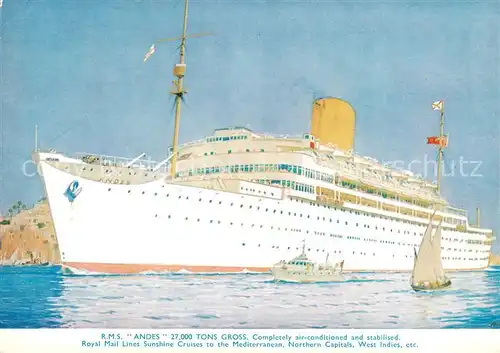 AK / Ansichtskarte  Dampfer_Oceanliner R.M.S. ANDES  