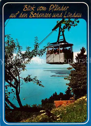 AK / Ansichtskarte  Seilbahn_Cable-Car_Telepherique Pfaender Bodensee Lindau 