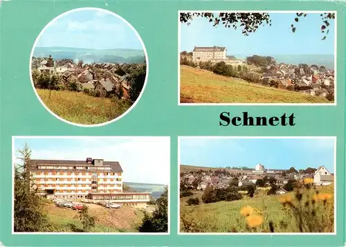 AK / Ansichtskarte  Schnett_Masserberg_Thueringer_Wald Panorama FDGB Erholungsheim Kaluga Teilansicht 