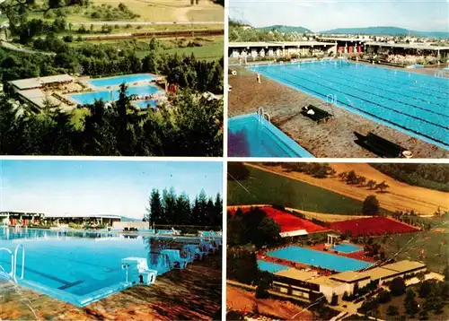 AK / Ansichtskarte  Gottmadingen Beheiztes Hoehenfreibad Schwimmbecken Waermehalle Liegewiese Gottmadingen