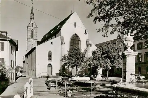AK / Ansichtskarte  Basel_BS St Peter Kirche Basel_BS