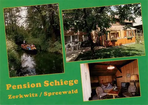 AK / Ansichtskarte 73901865 Zerkwitz_Luebbenau Pension Schiege Spreewaldpartie Baude Gaststube 