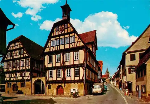 AK / Ansichtskarte  Sindelfingen Altes Rathaus Fachwerkhaeuser Altstadt Sindelfingen