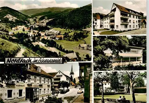 AK / Ansichtskarte  Nordrach Panorama Ortsansichten Kurhaus Hotel Park Nordrach