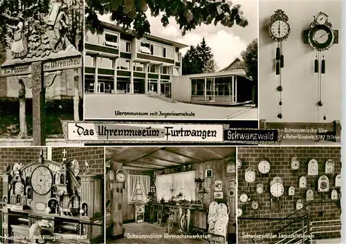 AK / Ansichtskarte  Furtwangen Uhrenmuseum Ingenieurschule Schwarzwaelder Uhrmacherwerkstatt Kunstuhr Furtwangen