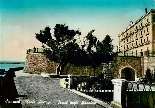 AK / Ansichtskarte 73901948 Siracusa_Syrakus_Sicilia Ponte Aretusa Hotel degli Stranieri 