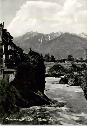 AK / Ansichtskarte 73901949 Chiavenna_Lombardia_IT Fiume Mera 