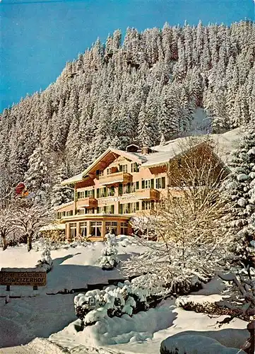 AK / Ansichtskarte  Adelboden_BE Hotel Edelweiss Schweizerhof Winterlandschaft 