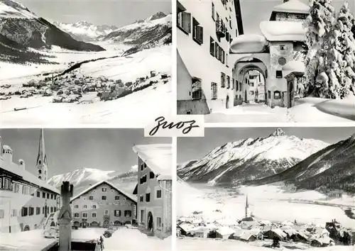 AK / Ansichtskarte  Zuoz_GR Ortsansichten Panorama Winterlandschaft Alpen Zuoz_GR