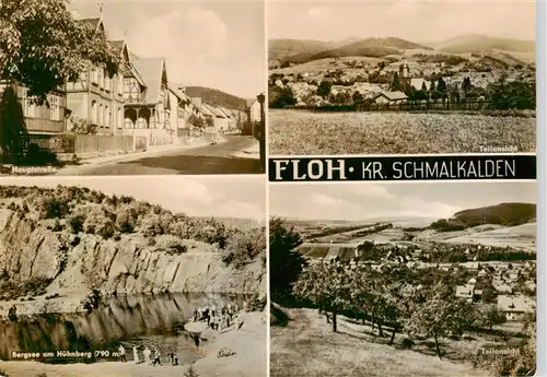 AK / Ansichtskarte  Floh-Seligenthal Hauptstrasse Panorama Bergsee am Huehnberg Floh-Seligenthal