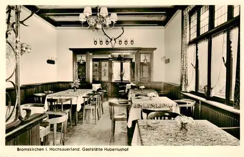 AK / Ansichtskarte  Bromskirchen Gaststaette Hubertushof Bromskirchen