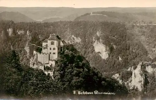 AK / Ansichtskarte  Bronnen_Schloss_Gammertingen_Donautal Fliegeraufnahme 