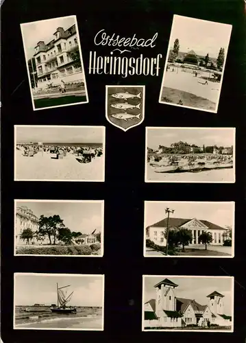 AK / Ansichtskarte 73902050 Heringsdorf__Ostseebad_Usedom Hotels Strandpartien Kulturhaus 