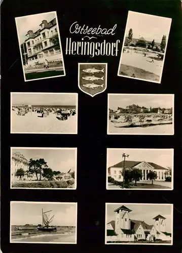 AK / Ansichtskarte  Heringsdorf__Ostseebad_Usedom Hotels Strandpartien Kulturhaus 