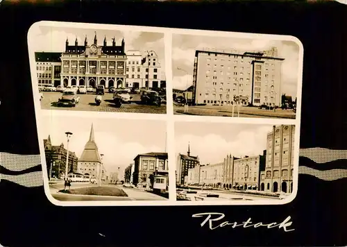 AK / Ansichtskarte  Rostock Rathaus Stadtansichten 