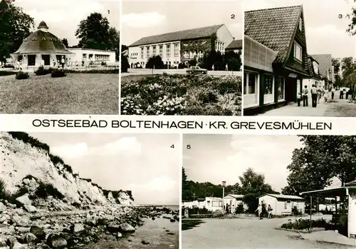 AK / Ansichtskarte  Boltenhagen_Ostseebad Pavillon FDGB-Erholungsheim Fritz Reuter Mittelweg Steilkueste Zeltplatz Boltenhagen_Ostseebad