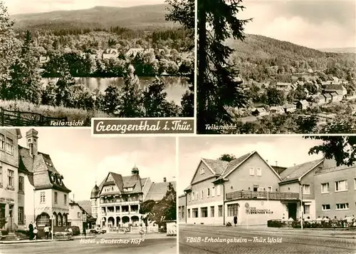 AK / Ansichtskarte  Georgenthal_Gotha Teilansichten Hotel Deutscher Hof FDGB-Erholungsheim Thueringer Wald Georgenthal Gotha