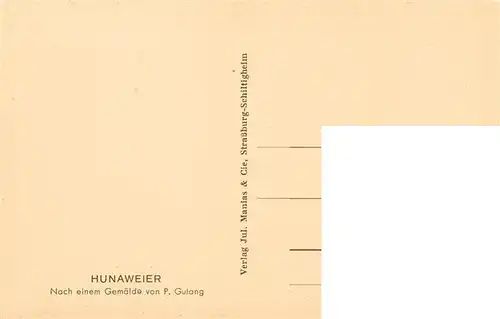 AK / Ansichtskarte  Hunaweier_Hunawihr_68_Haut-Rhin Gemaelde 