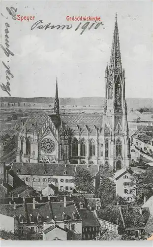 AK / Ansichtskarte  Speyer_Rhein Gedaechtniskirche Speyer Rhein