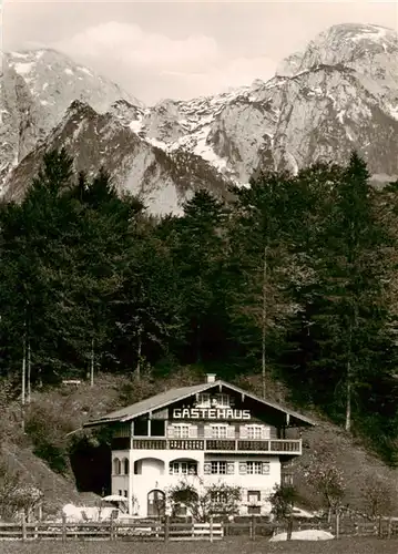 AK / Ansichtskarte  Schoenau_Berchtesgaden Gaestehaus Weide Schoenau Berchtesgaden