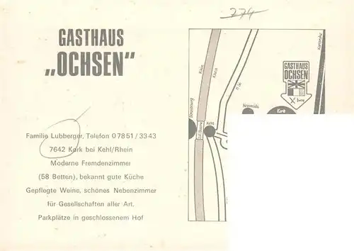 AK / Ansichtskarte  Kork_Kehl Gasthaus Ochsen 