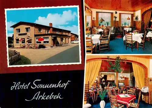 AK / Ansichtskarte 73902194 Arkebek Hotel Sonnenhof Gastraeume Arkebek