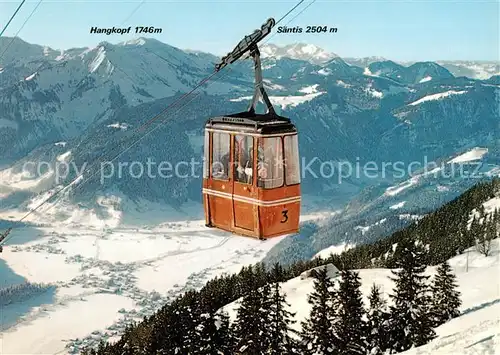 AK / Ansichtskarte  Seilbahn_Cable-Car_Telepherique Bezau Bregenzerwald Sonderbach Bezau 