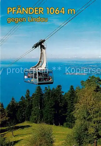 AK / Ansichtskarte  Seilbahn_Cable-Car_Telepherique Pfaender Lindau 