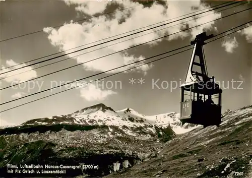 AK / Ansichtskarte  Seilbahn_Cable-Car_Telepherique Flims Naraus-Casansgrat Piz Grisch  