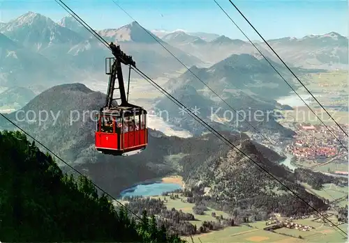 AK / Ansichtskarte  Seilbahn_Cable-Car_Telepherique Tegelbergbahn Schwangau Fuessen  