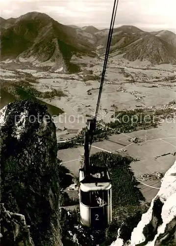 AK / Ansichtskarte  Seilbahn_Cable-Car_Telepherique Rauschbergbahn_blick Ruhpolding 