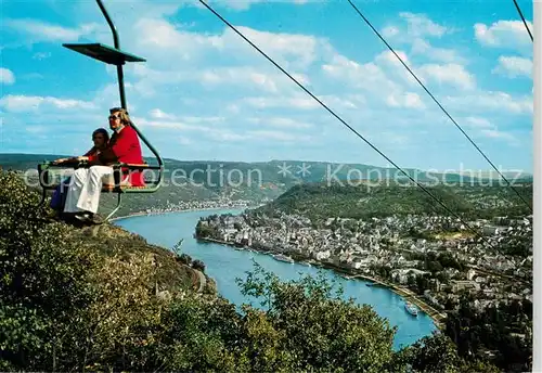AK / Ansichtskarte  Sessellift_Chairlift_Telesiege Boppard am Rhein  