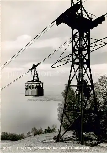 AK / Ansichtskarte  Seilbahn_Cable-Car_Telepherique Bregenz Pfaenderbahn Lindau Bodensee 