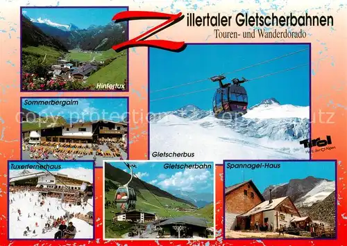 AK / Ansichtskarte 73902260 Seilbahn_Cable-Car_Telepherique Zillertaler Gletscherbahnen Hintertux Tirol  