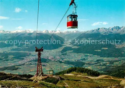 AK / Ansichtskarte  Seilbahn_Cable-Car_Telepherique Funivia Brunico -Plan de Corones 