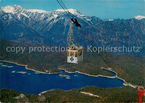 AK / Ansichtskarte  Seilbahn_Cable-Car_Telepherique Eibsee Zugspietzgipfel Eibsee 