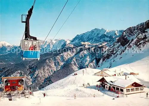 AK / Ansichtskarte  Seilbahn_Cable-Car_Telepherique Garmisch Partenkirchen  