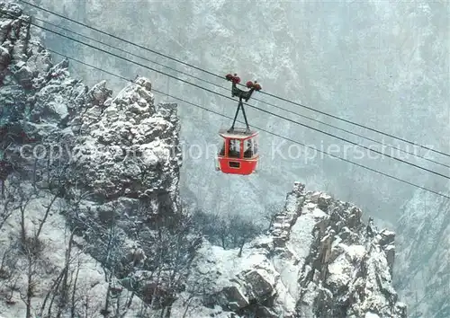 AK / Ansichtskarte 73902285 Seilbahn_Cable-Car_Telepherique Thale Harz Kr. Quedlinburg 