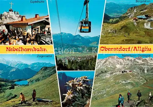 AK / Ansichtskarte  Seilbahn_Cable-Car_Telepherique Nebelhornbahn Oberdorf Allgaeu 