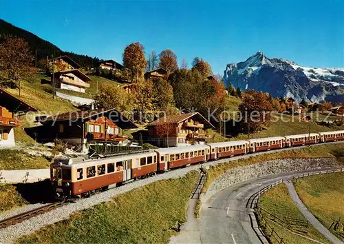 AK / Ansichtskarte  Eisenbahn_Railway_Chemin_de_Fer Jungfrau-Region Schweiz Berner Oberland-Bahnen 