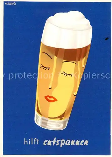 AK / Ansichtskarte 73902321 Bier_Beer_Biere hilft entspannen 