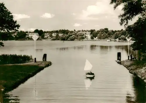 AK / Ansichtskarte  Flecken_Zechlin_Rheinsberg Einfahrt in den Schwarzen See 